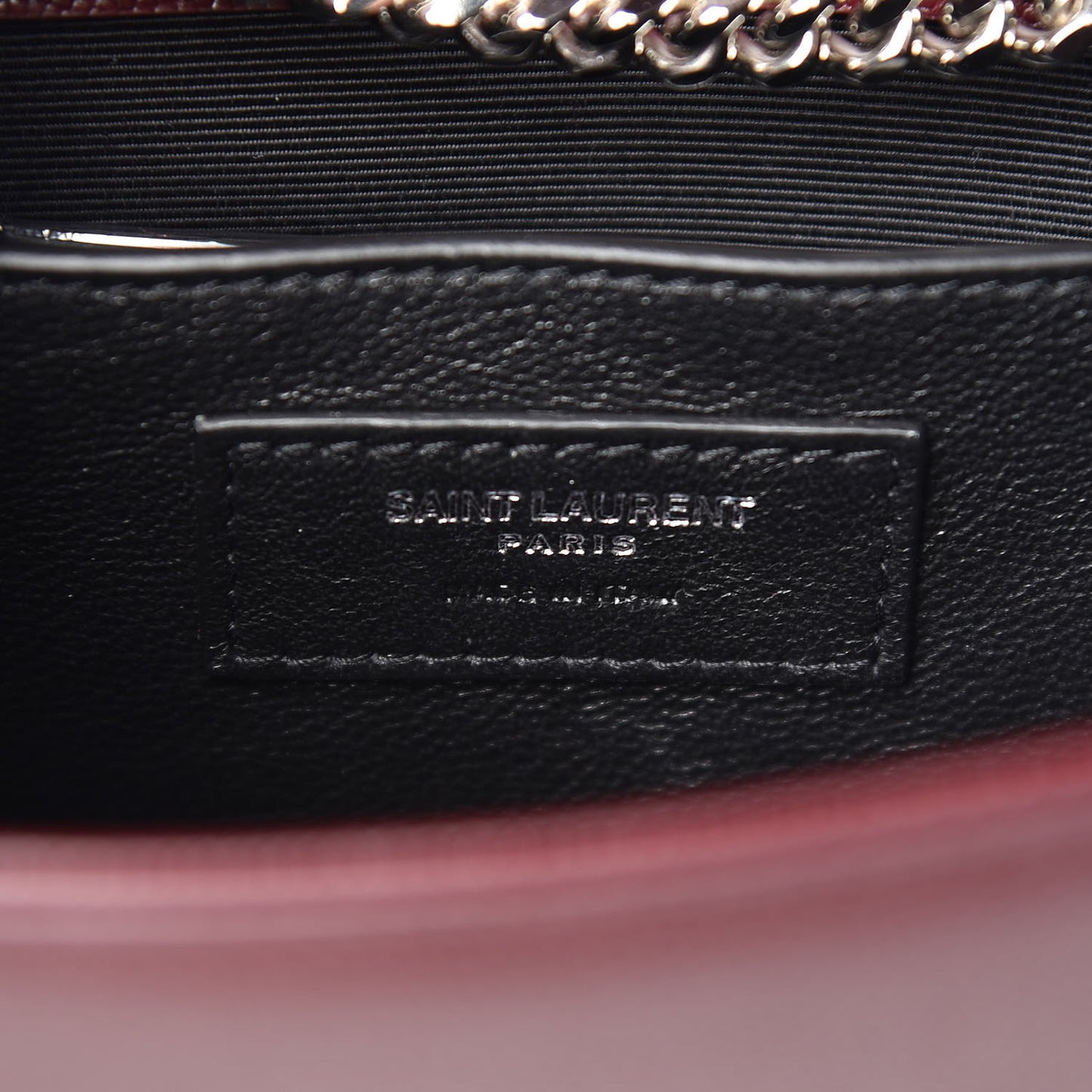 Grain De Poudre Small Monogram Kate Satchel Oxblood