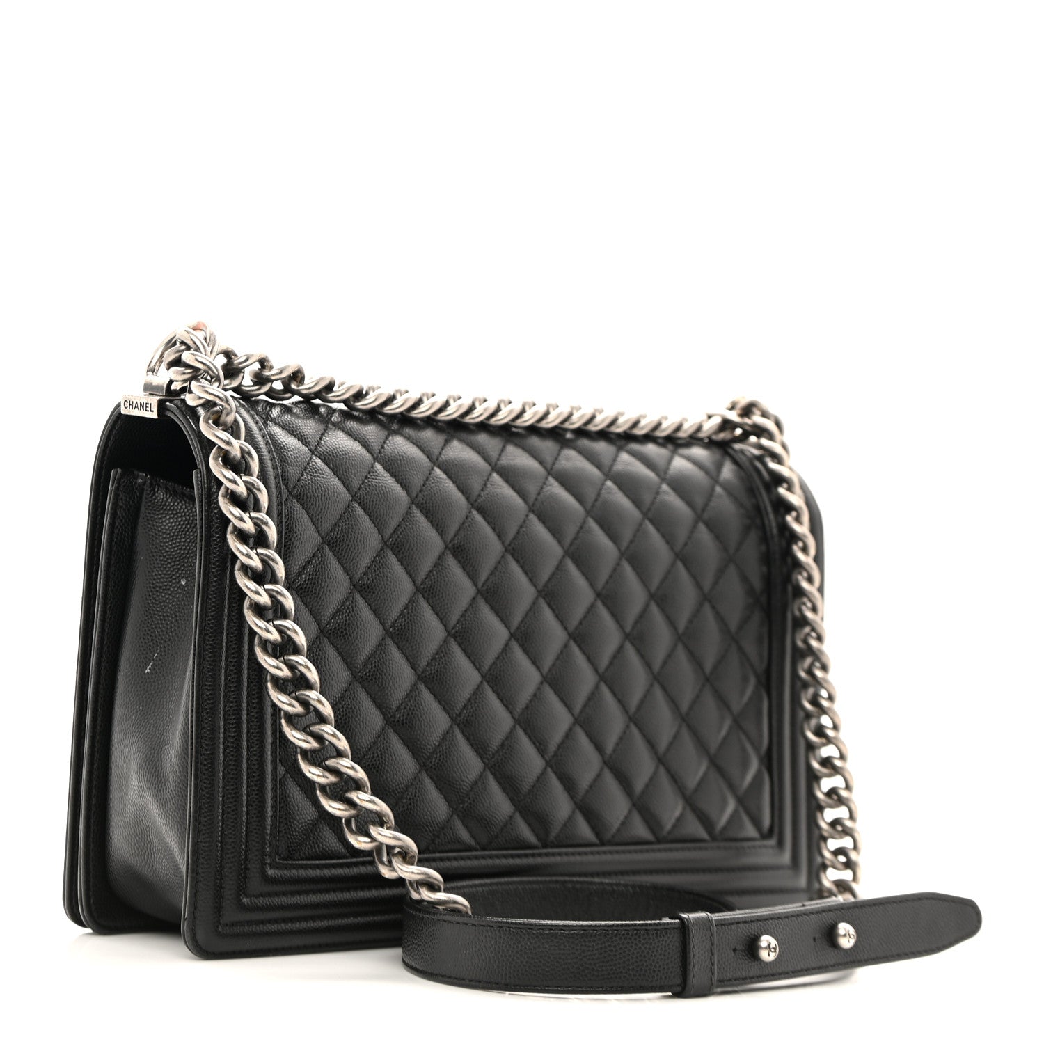 Chanel Caviar Quilted New Medium Boy Flap Black 3 of 14