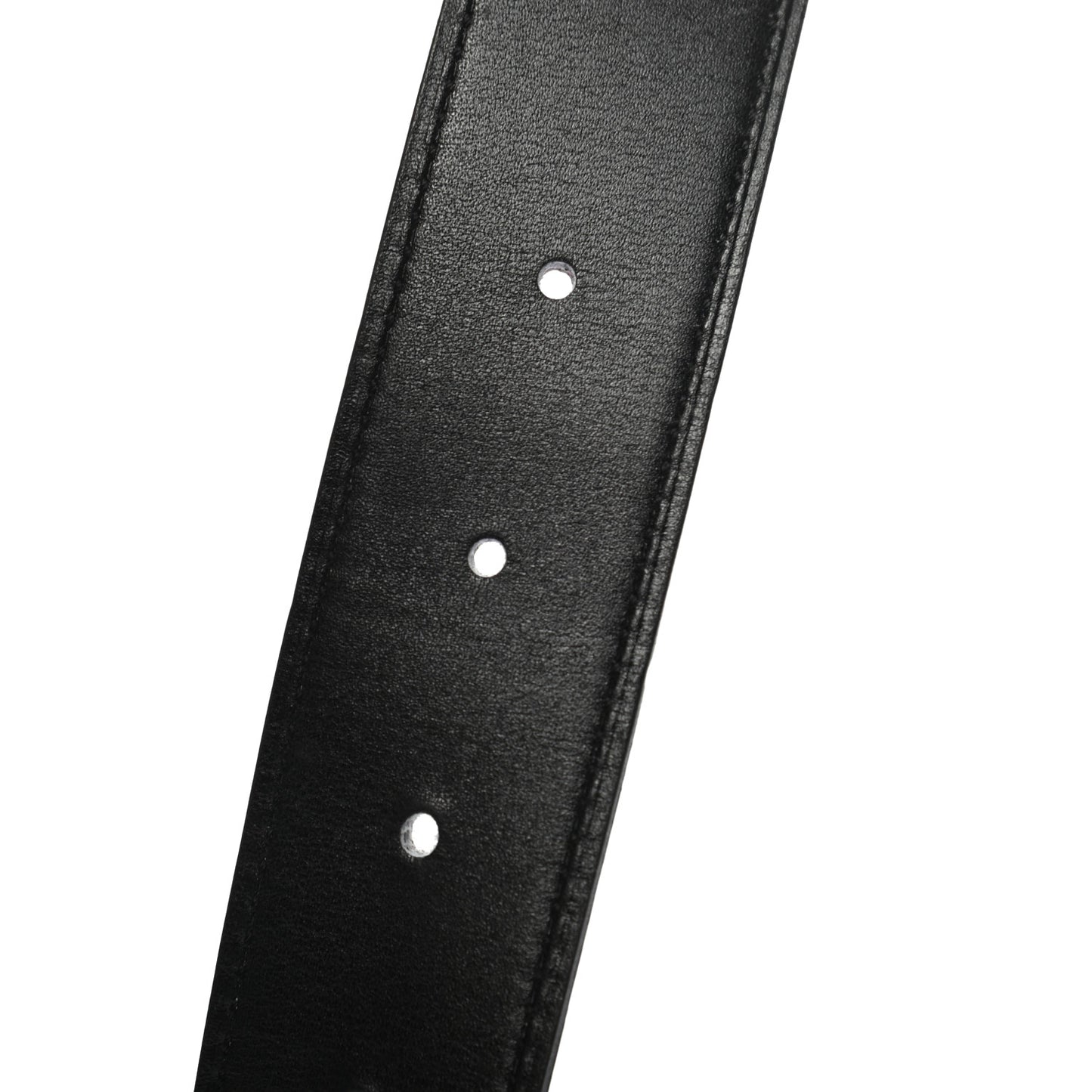 Box Togo 32mm Guilloche H Belt 80 Black Etoupe