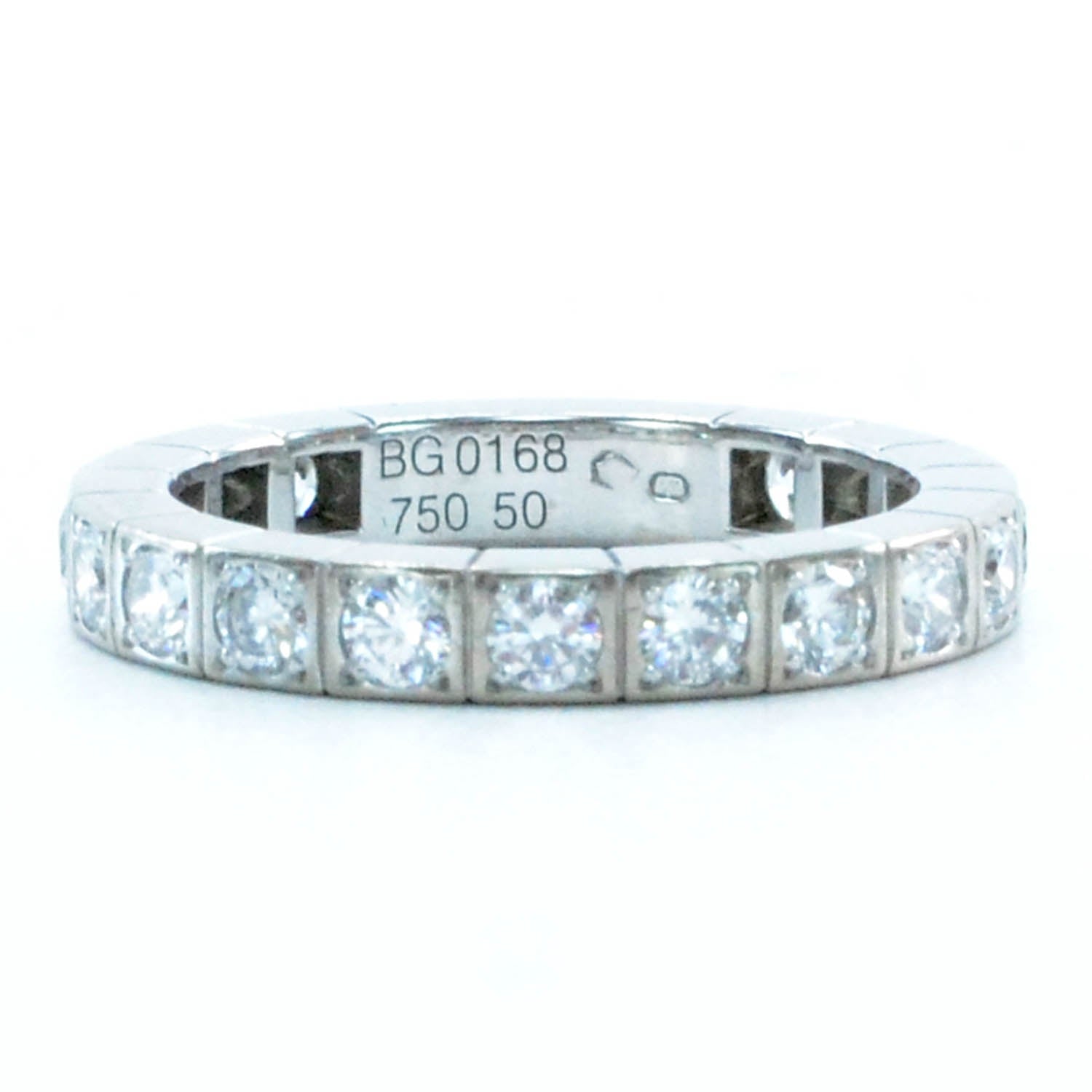Cartier 18k White Gold Diamond Lanieres Ring 50 5.5 2 of 6
