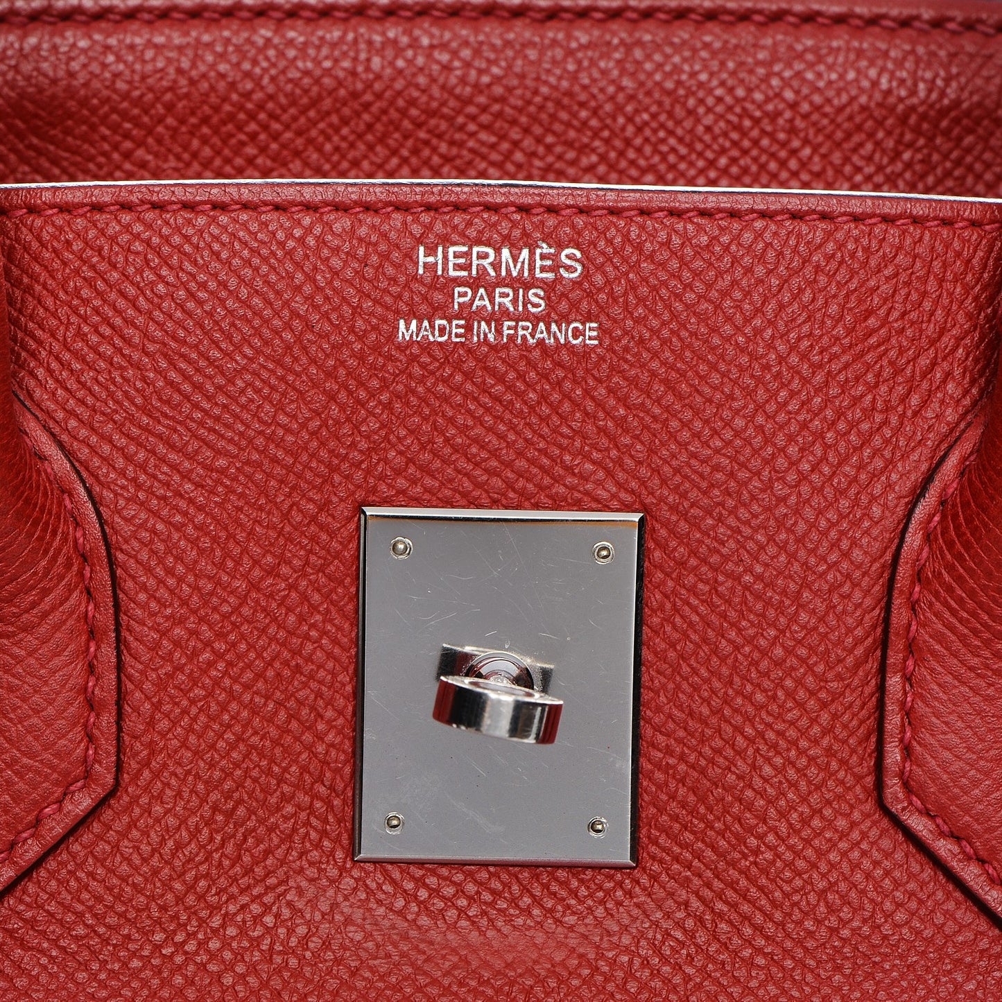 Epsom Birkin 35 Rouge Casaque