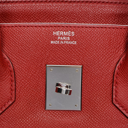 Hermes Epsom Birkin 35 Rouge Casaque 23 of 27