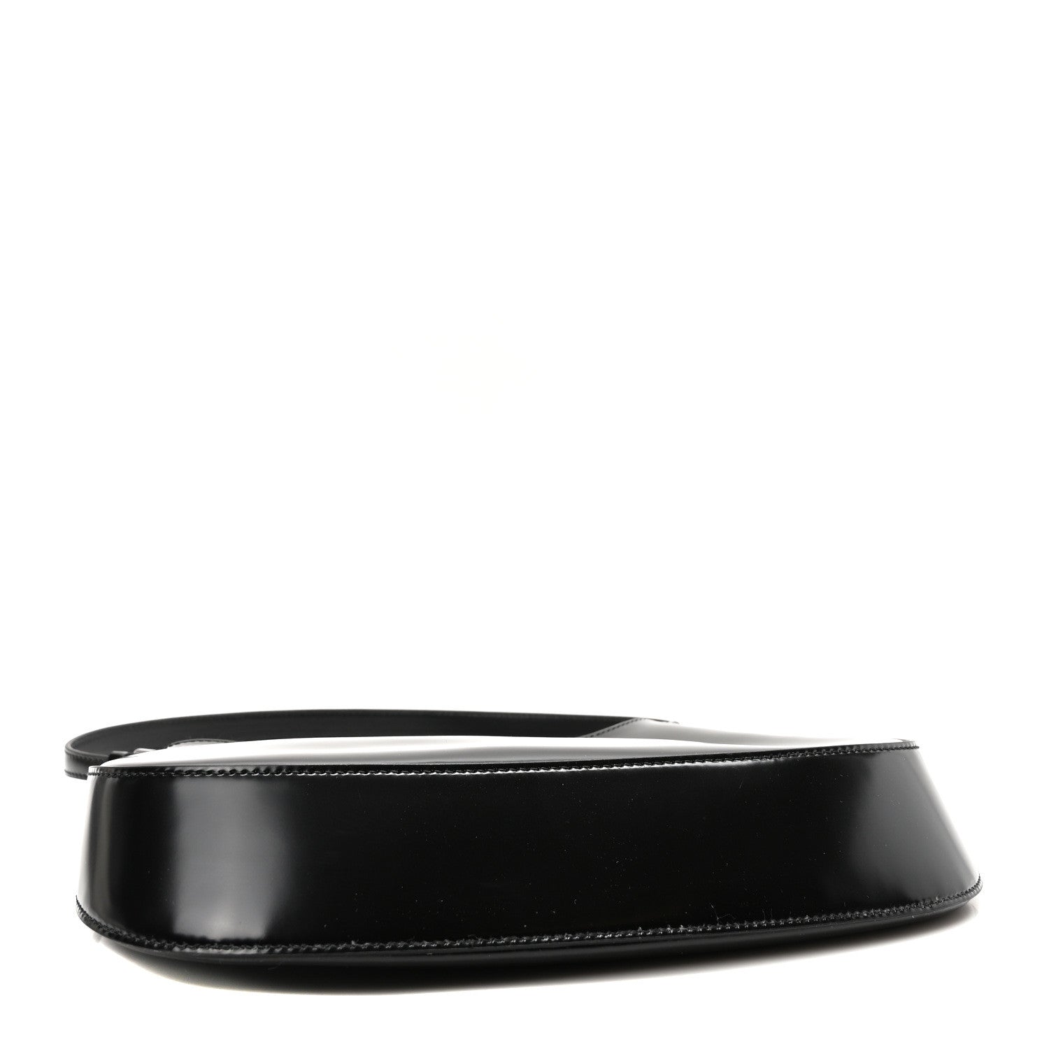 Prada Spazzolato Cleo Shoulder Bag Black 4 of 10