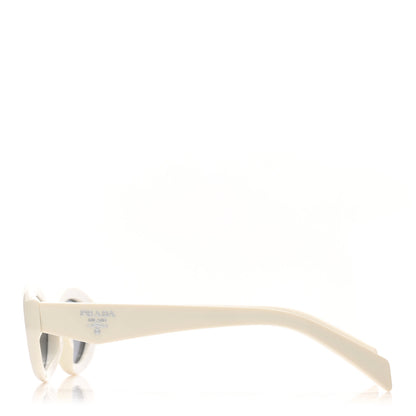 Prada Acetate Oval Sunglasses SPR 26Z Chalk White 3 of 8