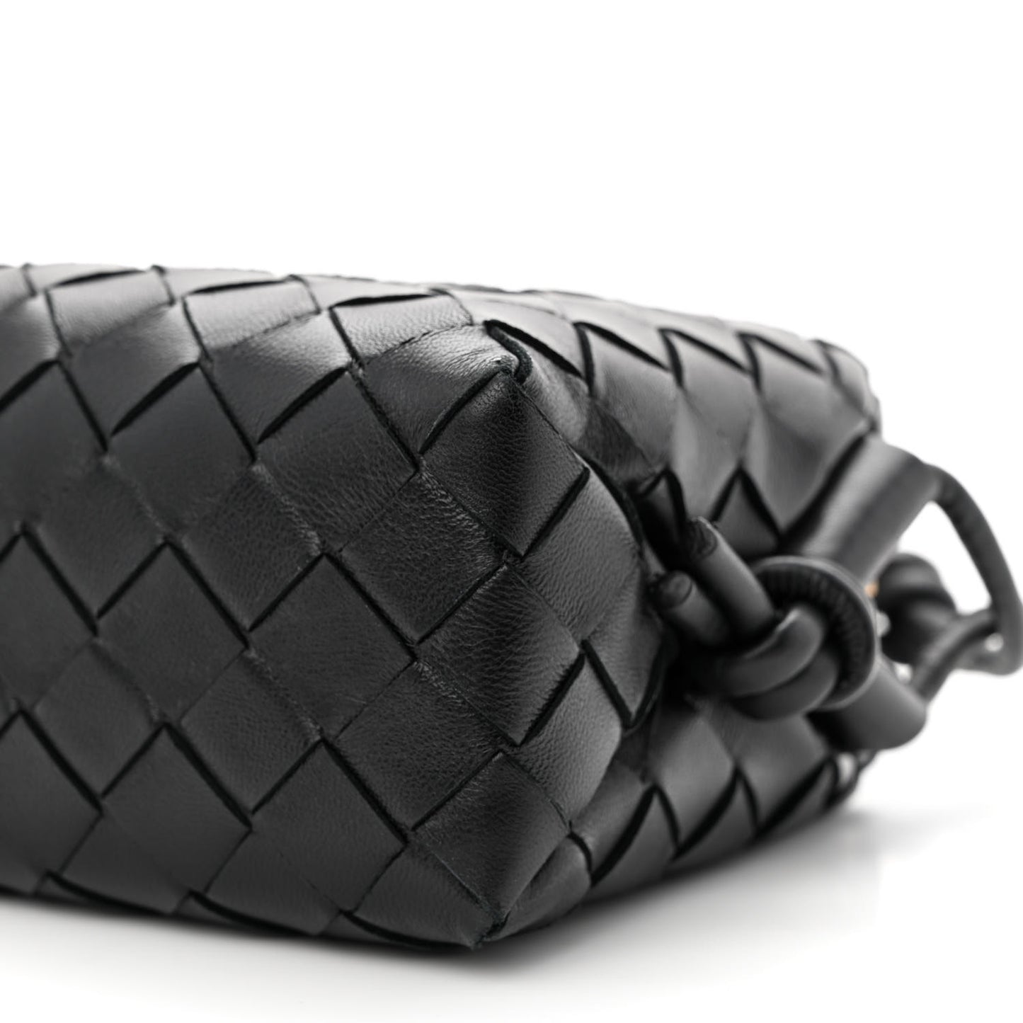 Nappa Intrecciato Mini Loop Camera Bag Black