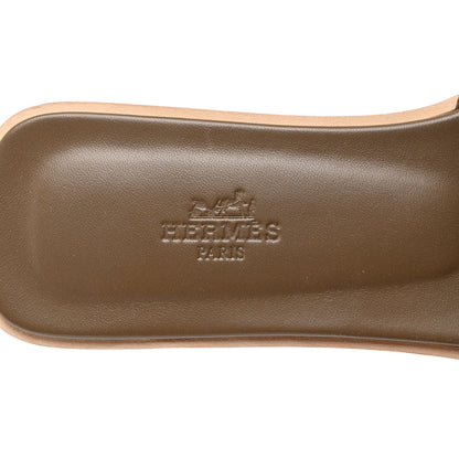 Hermes Epsom Oran Sandals 39 Etoupe 8 of 9