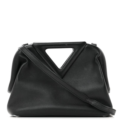 Bottega Veneta Calfskin Small The Point Triangle Bag Black 1 of 12