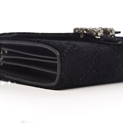 Gucci Velvet GG Monogram Mini Dionysus Chain Wallet Black 8 of 10
