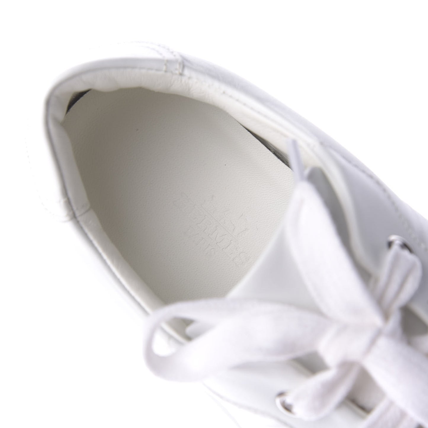 Calfskin Womens Avantage Sneakers 37.5 White