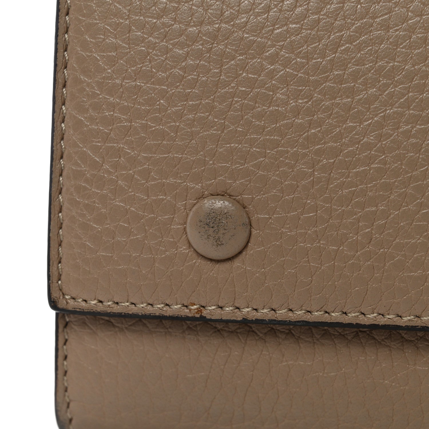 Celine Drummed Calfskin Large Multifunction Flap Wallet Dune 9 of 10