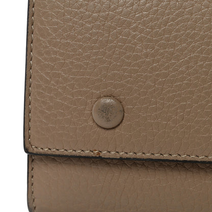 Celine Drummed Calfskin Large Multifunction Flap Wallet Dune 9 of 10