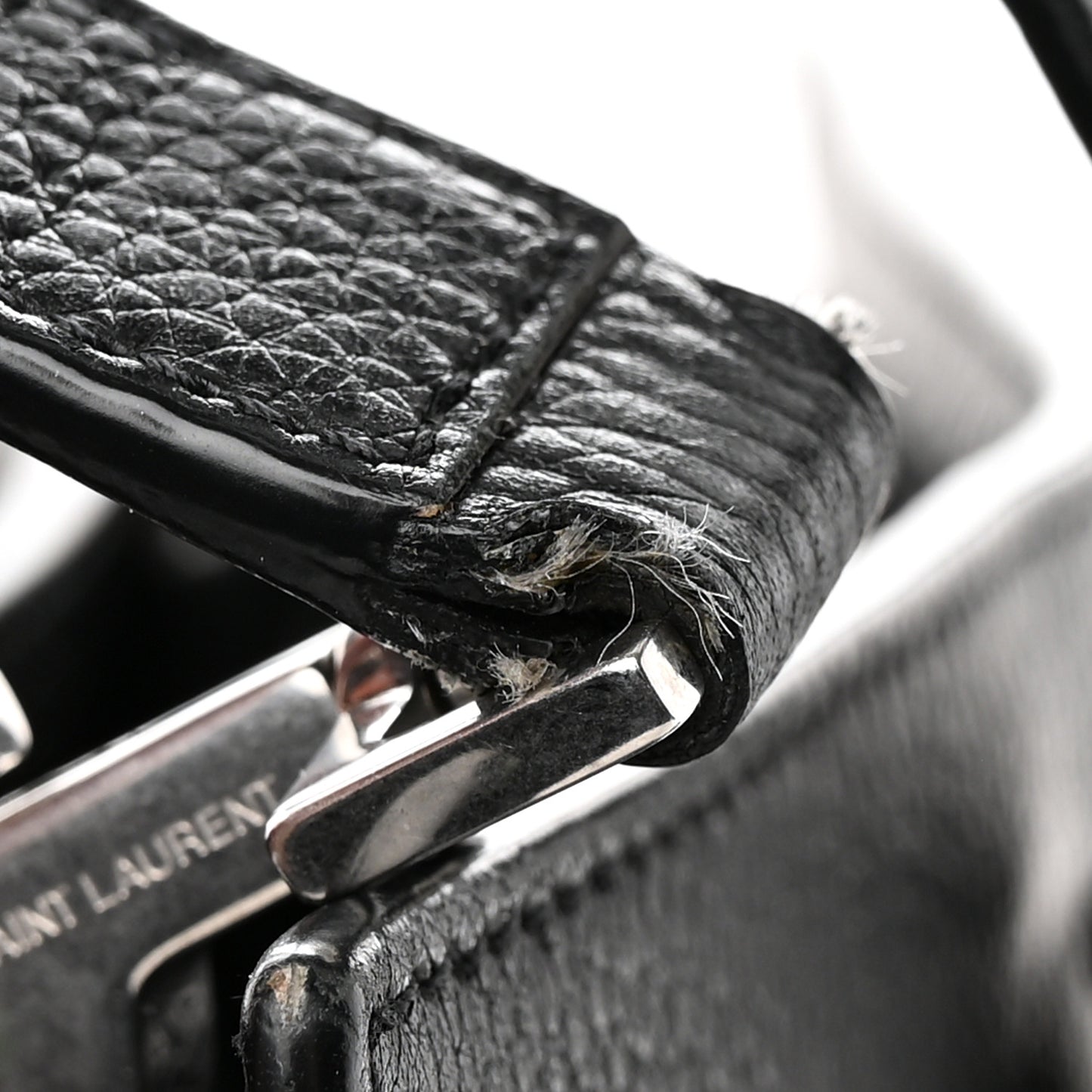 Grained Calfskin Baby Sac De Jour Souple Black