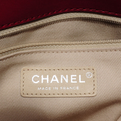Chanel Calfskin Quilted Double Stitch Hamptons Clutch with Chain Red 5 of 7