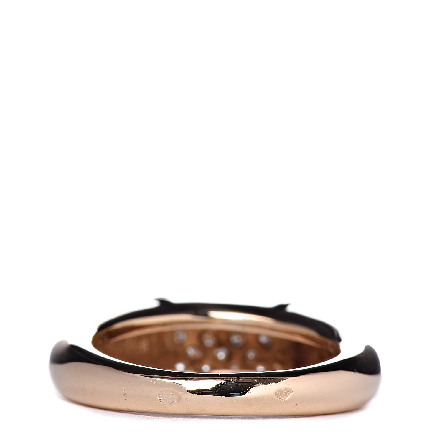 Van Cleef & Arpels 18K Yellow Gold Diamond Philippine Ring 54 6.75 3 of 5