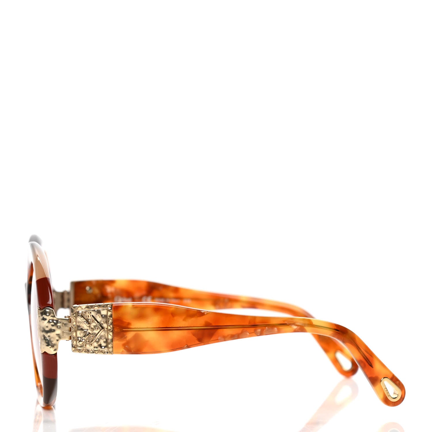 Chloe Oversized Venus Sunglasses CE743S Blonde Havana 3 of 7