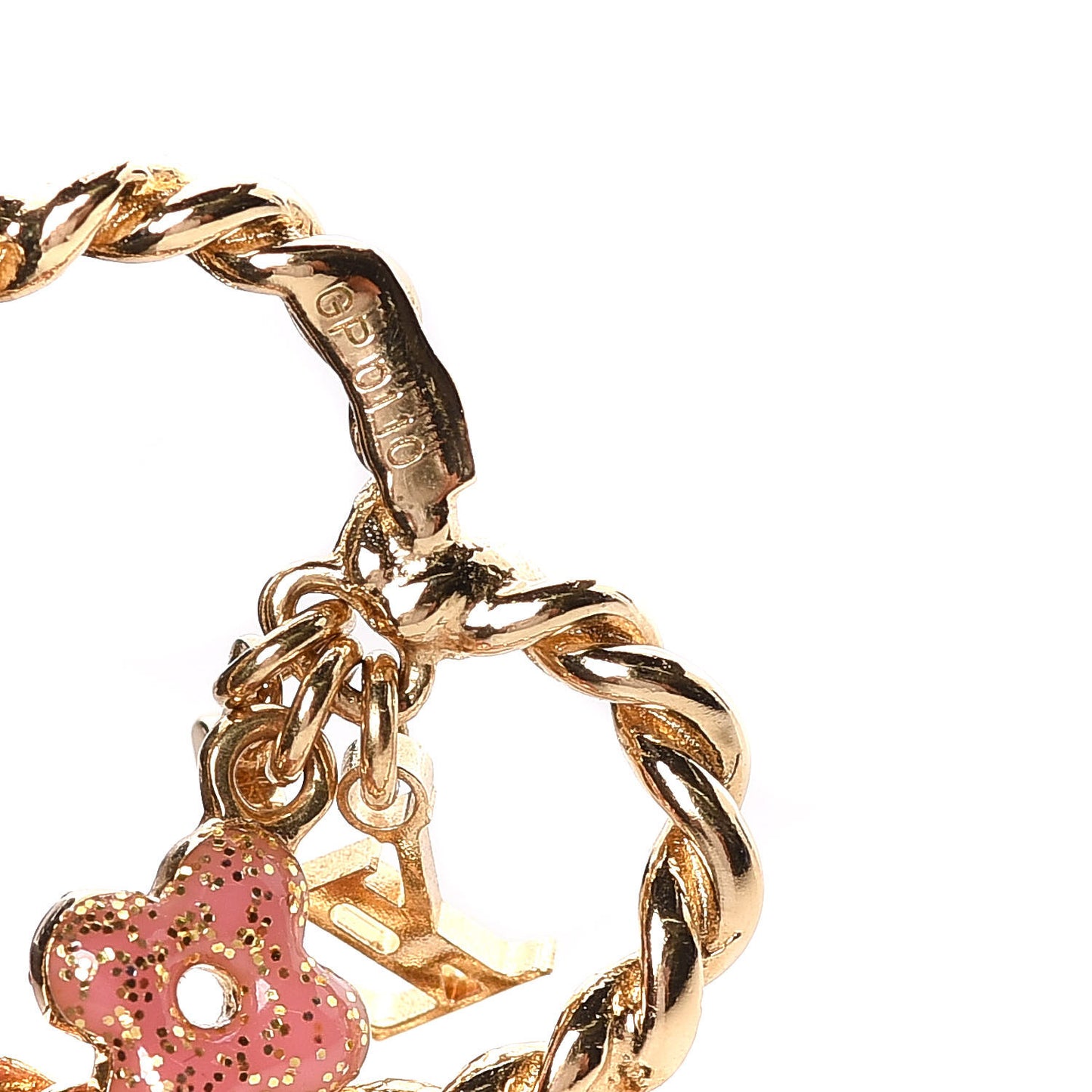 Sweet Monogram In My Heart Bracelet Gold