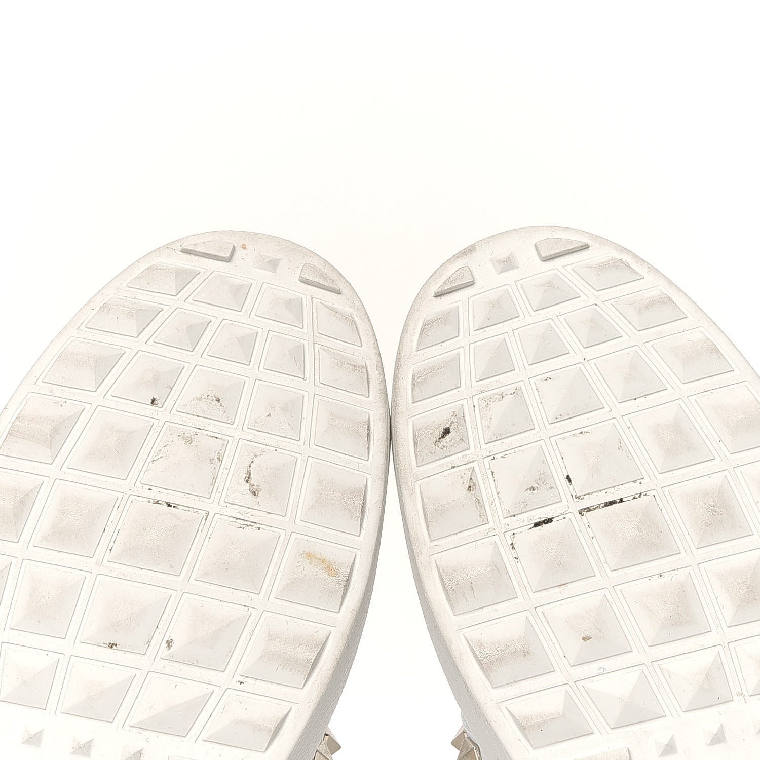 Valentino Garavani Calfskin Rockstud Untitled Open Sneakers 38 White 5 of 8