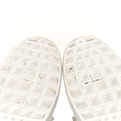 Valentino Garavani Calfskin Rockstud Untitled Open Sneakers 38 White 5 of 8