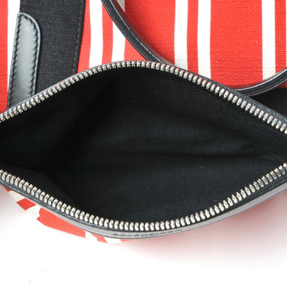 Balenciaga Canvas S Navy Cabas Red 8 of 13