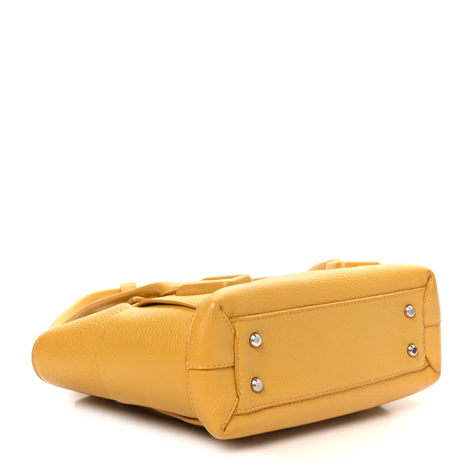 Bottega Veneta Grained Calfskin Maxi Intrecciato Medium Arco Mustard Yellow 4 of 9