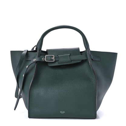 Celine Supple Grained Calfskin Small Big Bag Dark Green 1 of 8