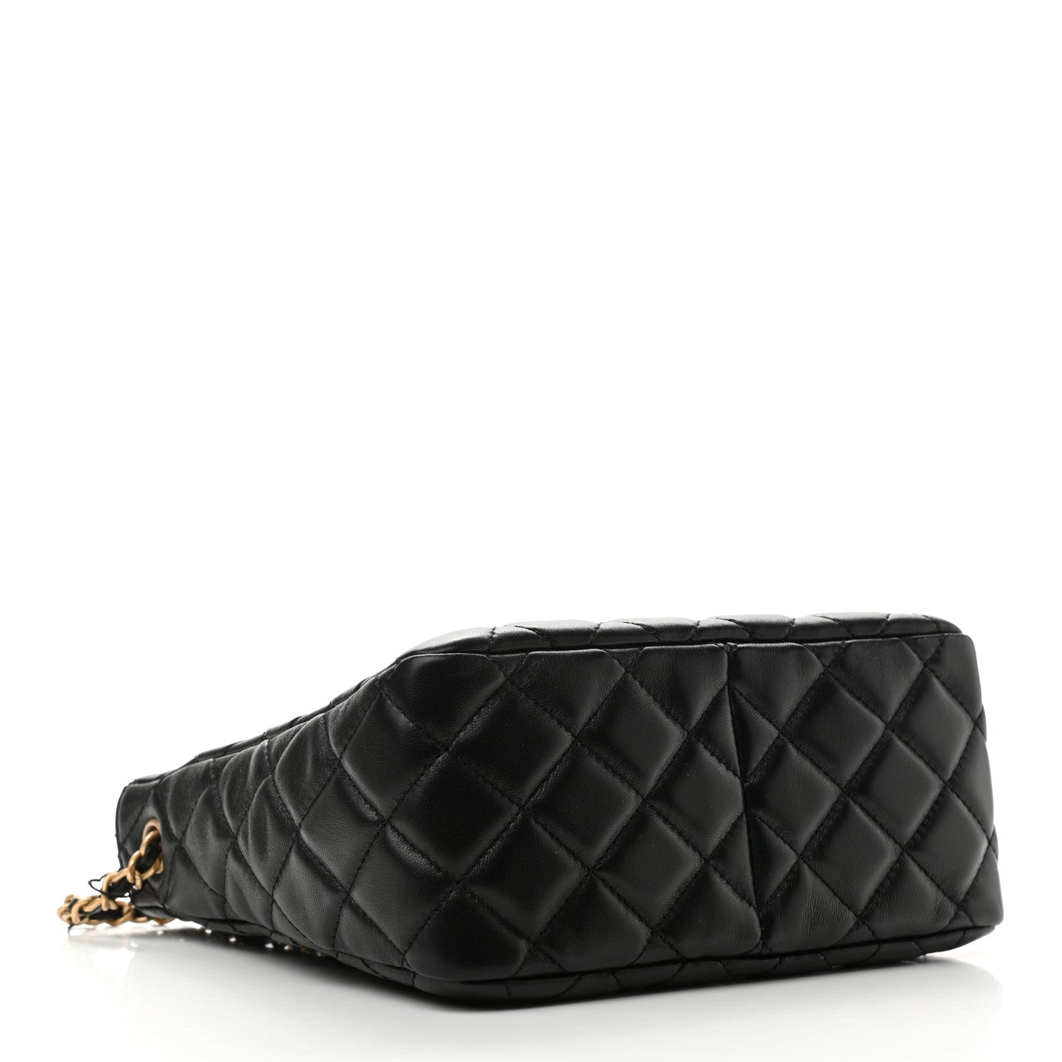 Chanel Lambskin Quilted Small Pearl Crush Hobo Black 4 of 11