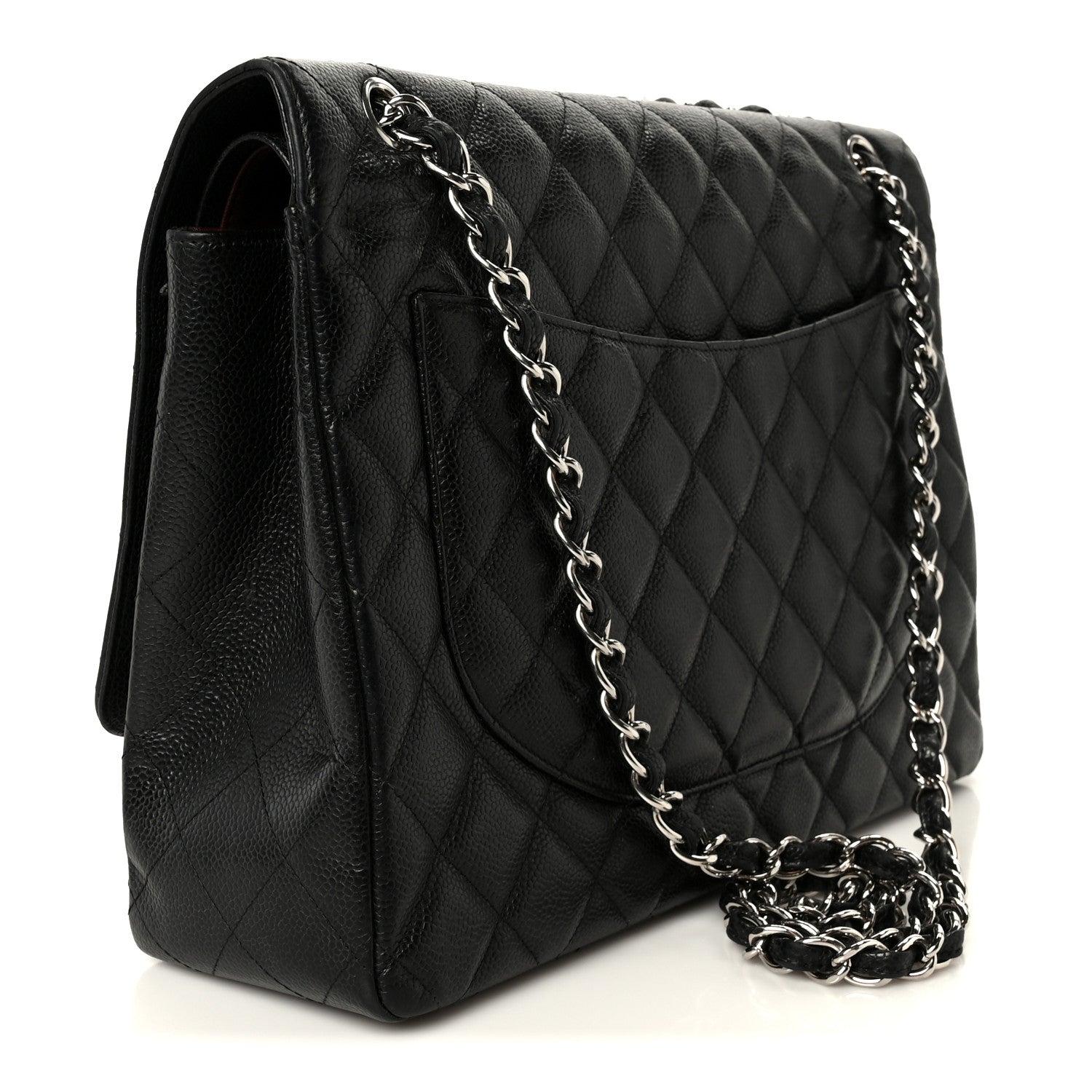 Chanel Caviar Quilted Maxi Double Flap Black 3 of 12