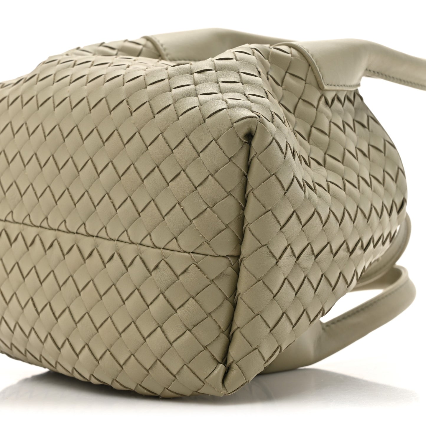 Calfskin Intrecciato Small Pinacoteca Tote Travertine Fondant