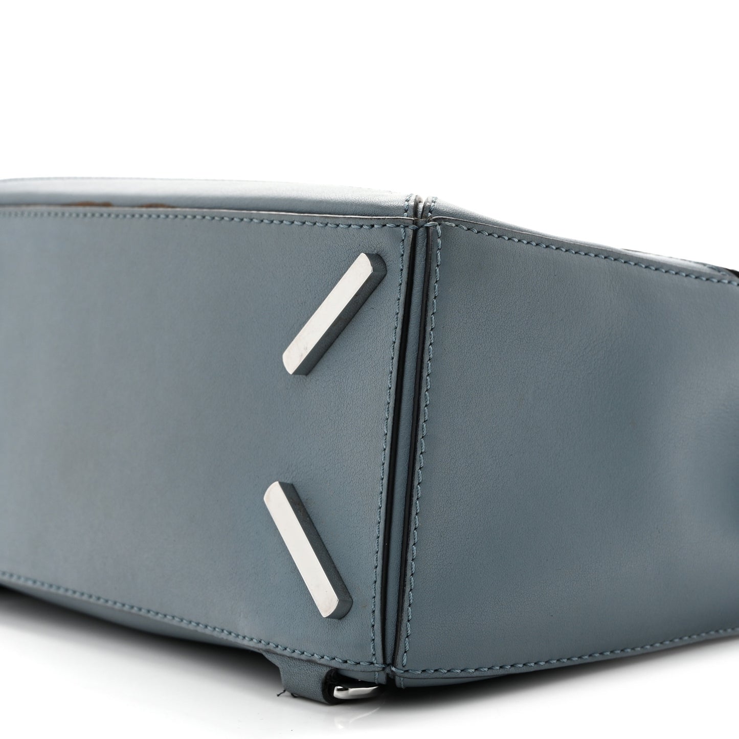 Calfskin Small Puzzle Bag Stone Blue