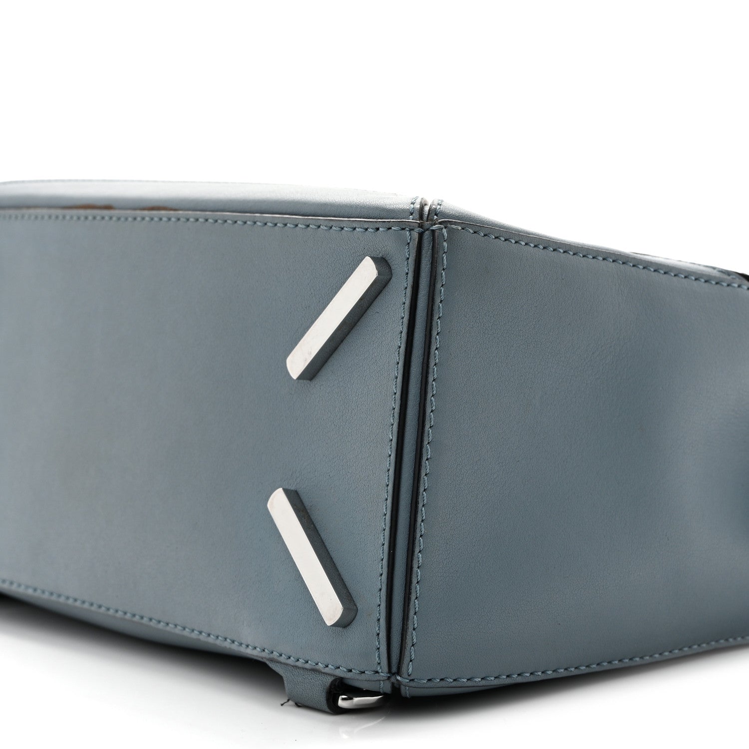 Loewe Calfskin Small Puzzle Bag Stone Blue 10 of 14