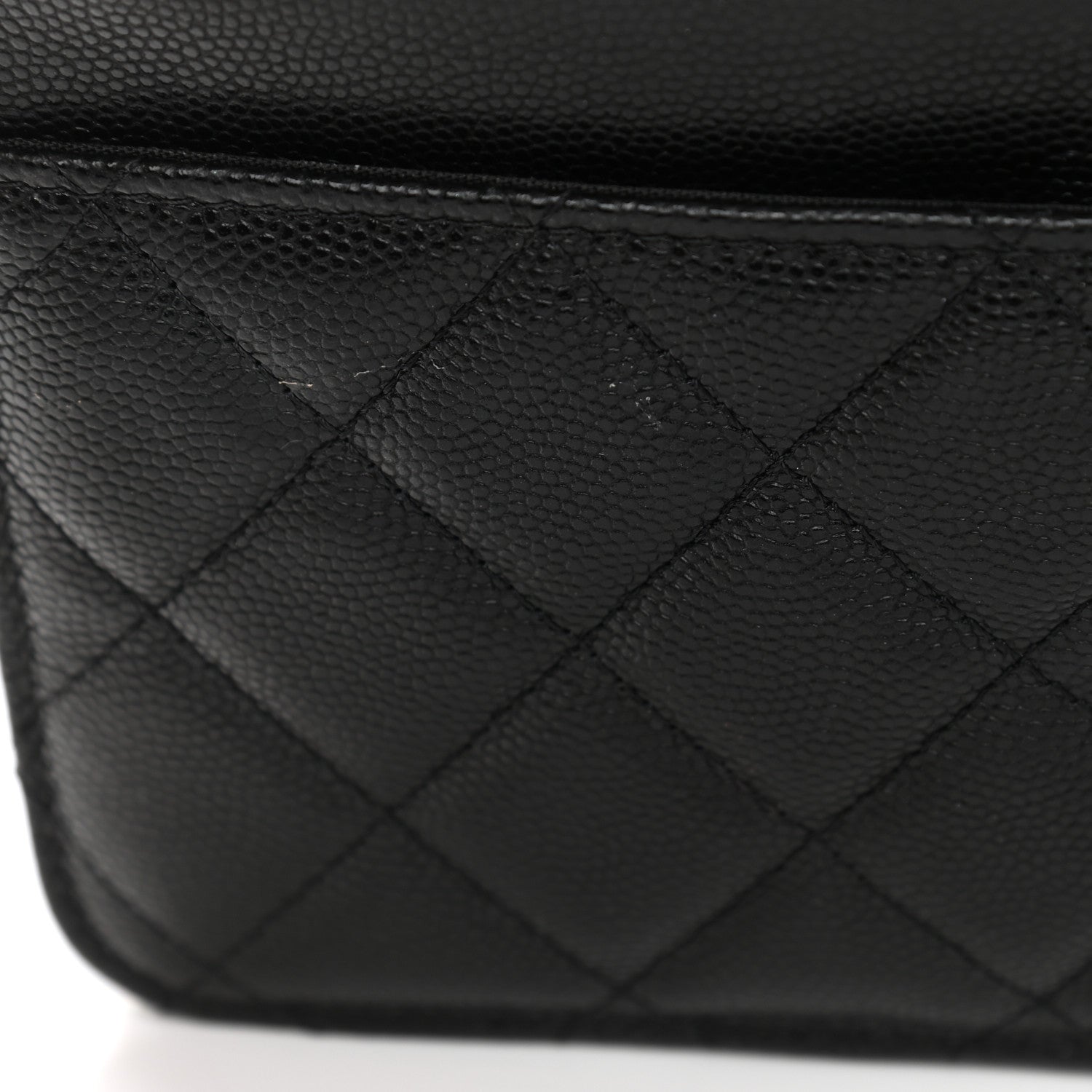 Chanel Caviar Quilted French New Wave Chain CC Wallet On Chain WOC Black 13 of 14