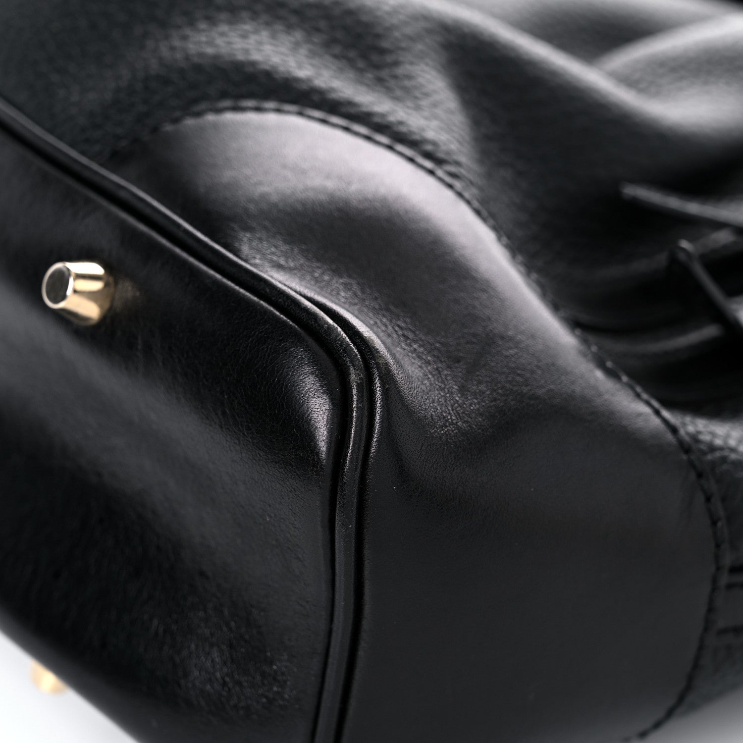 Burberry Calfskin Medium Whipstitch Tote Black 11 of 12