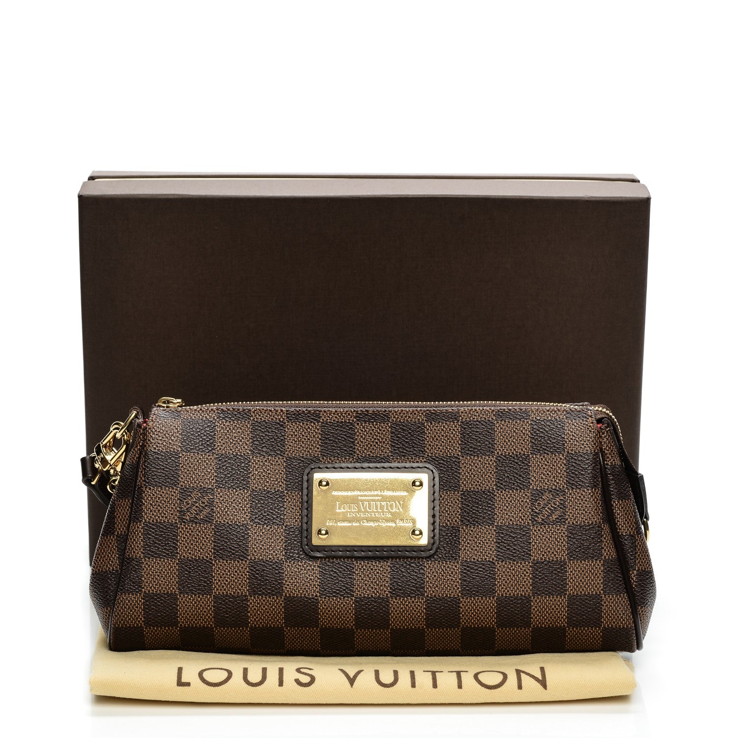 Louis Vuitton Damier Ebene Eva Clutch 8 of 8