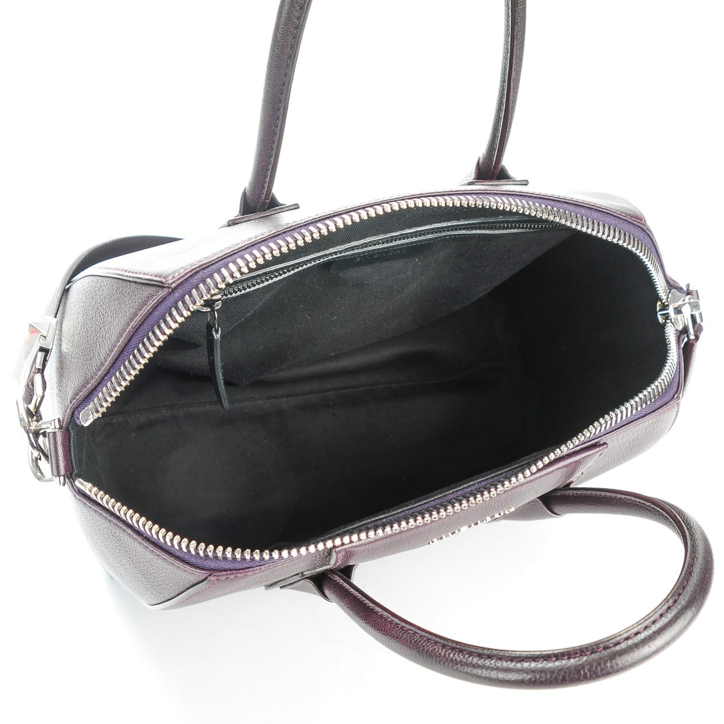 Sugar Goatskin Medium Antigona Aubergine