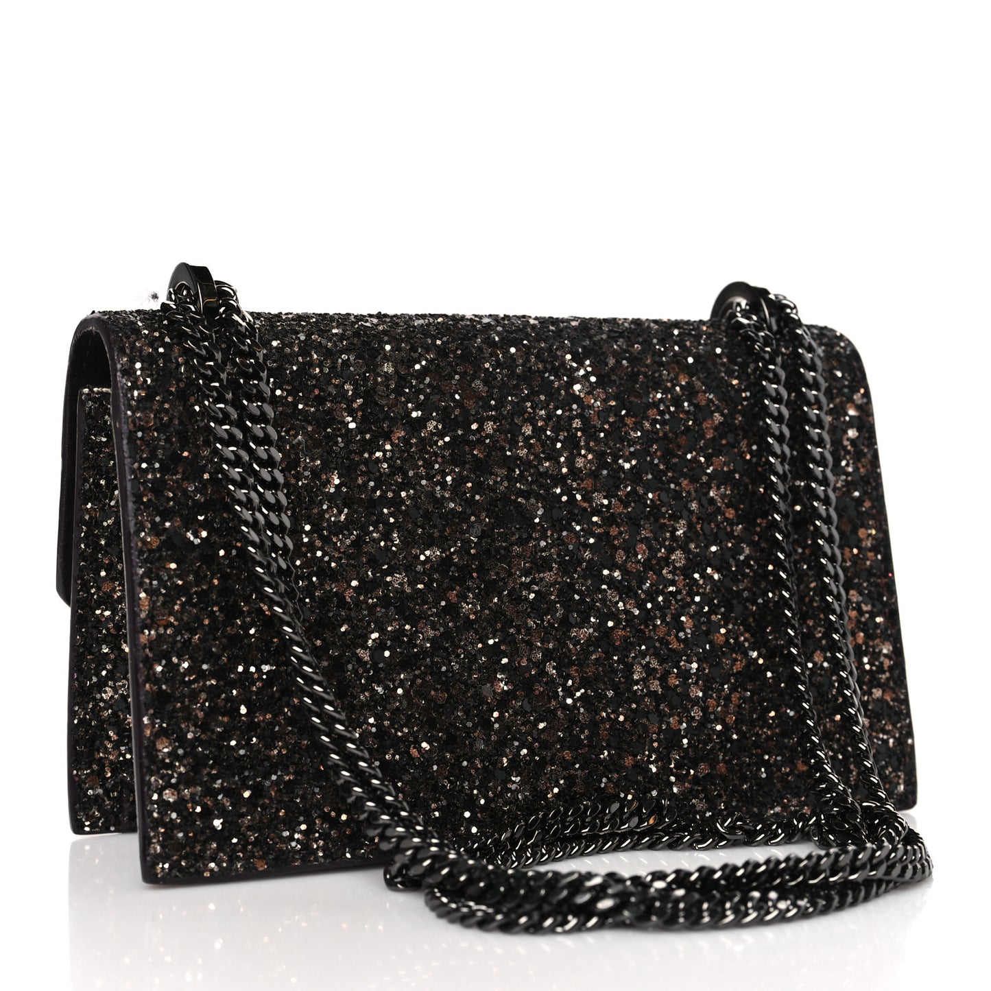 Coarse Glitter Mini Finley Shoulder Bag Bronze