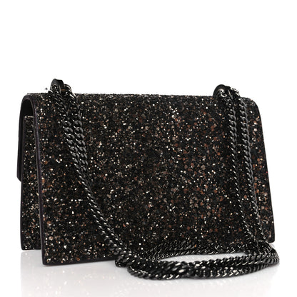 Jimmy Choo Coarse Glitter Mini Finley Shoulder Bag Bronze 4 of 9