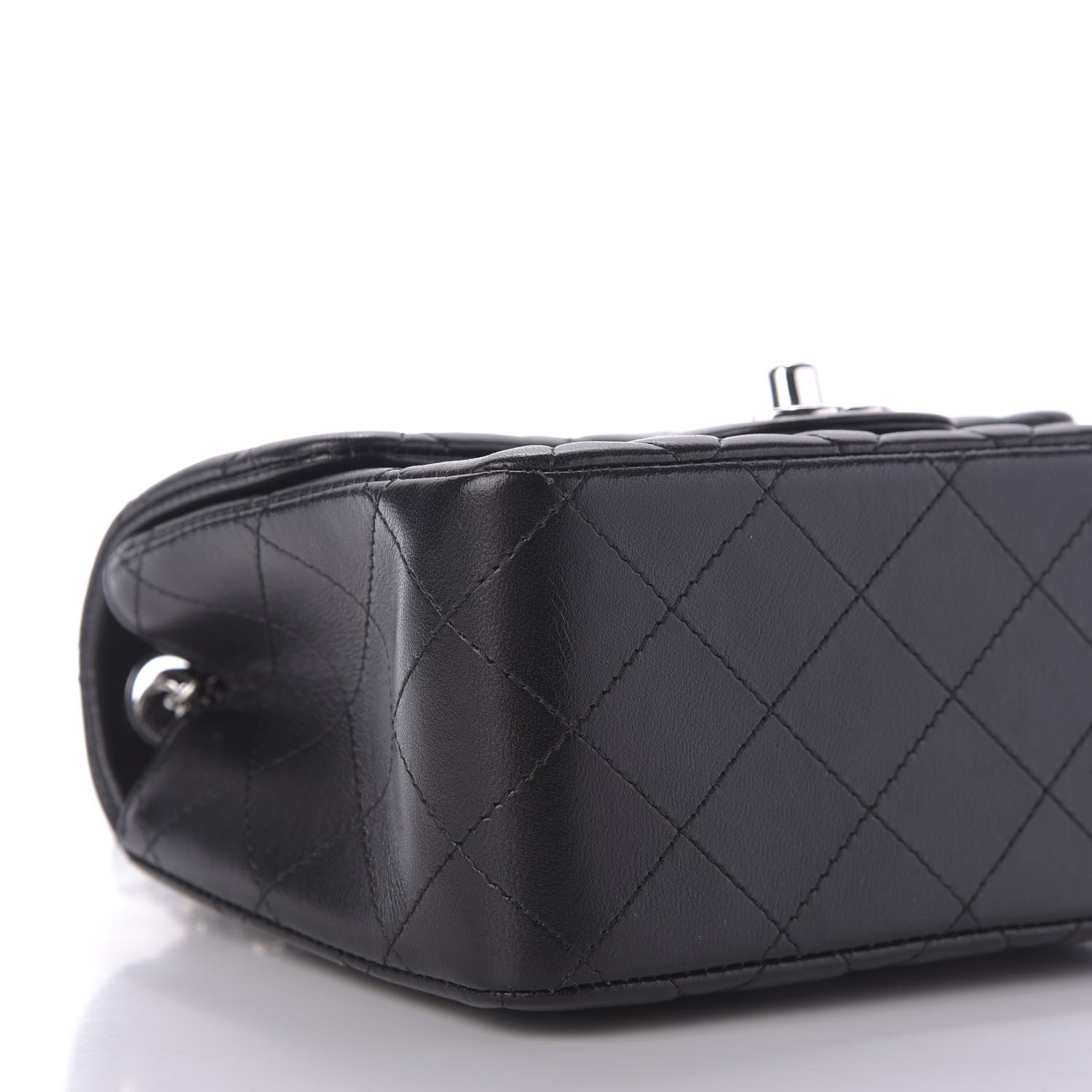 Chanel Lambskin Quilted Mini Square Flap Black 6 of 10