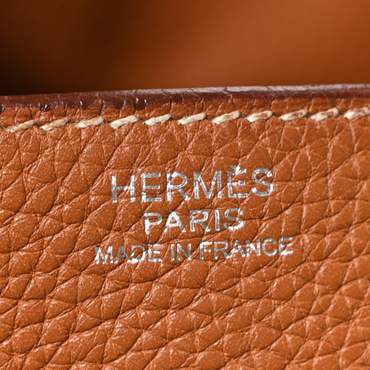 Hermes Taurillon Clemence Lindy 34 Gold 6 of 10