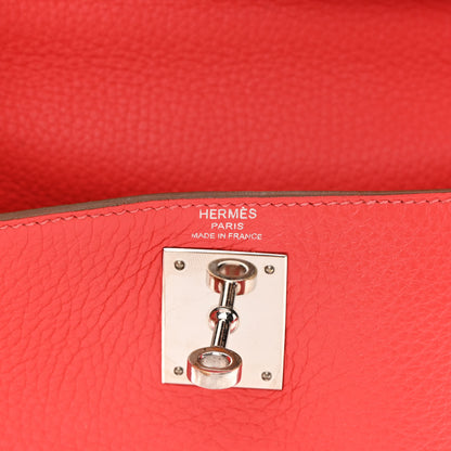 Hermes Taurillon Clemence Kelly Retourne 28 Rose Jaipur 9 of 20