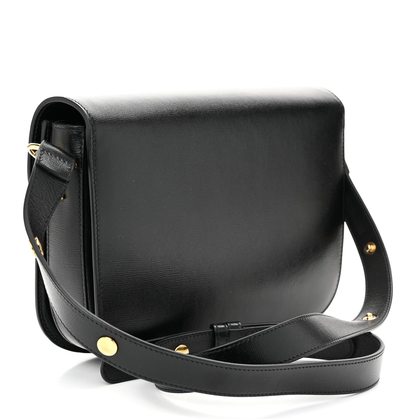 Azalea Calfskin Horsebit 1955 Shoulder Bag Black