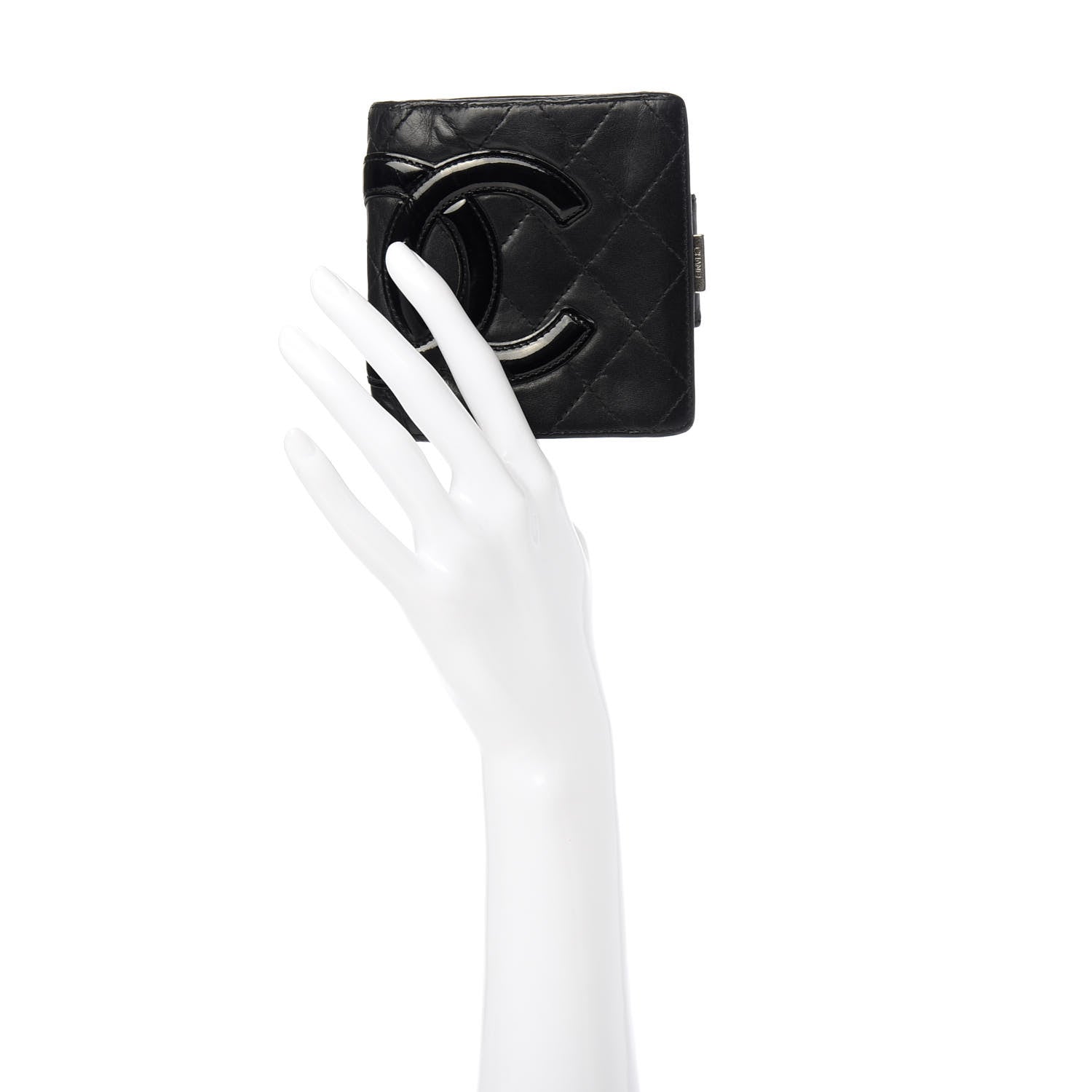 Chanel Calfskin Quilted Cambon Bi-Fold Wallet Black 2 of 9