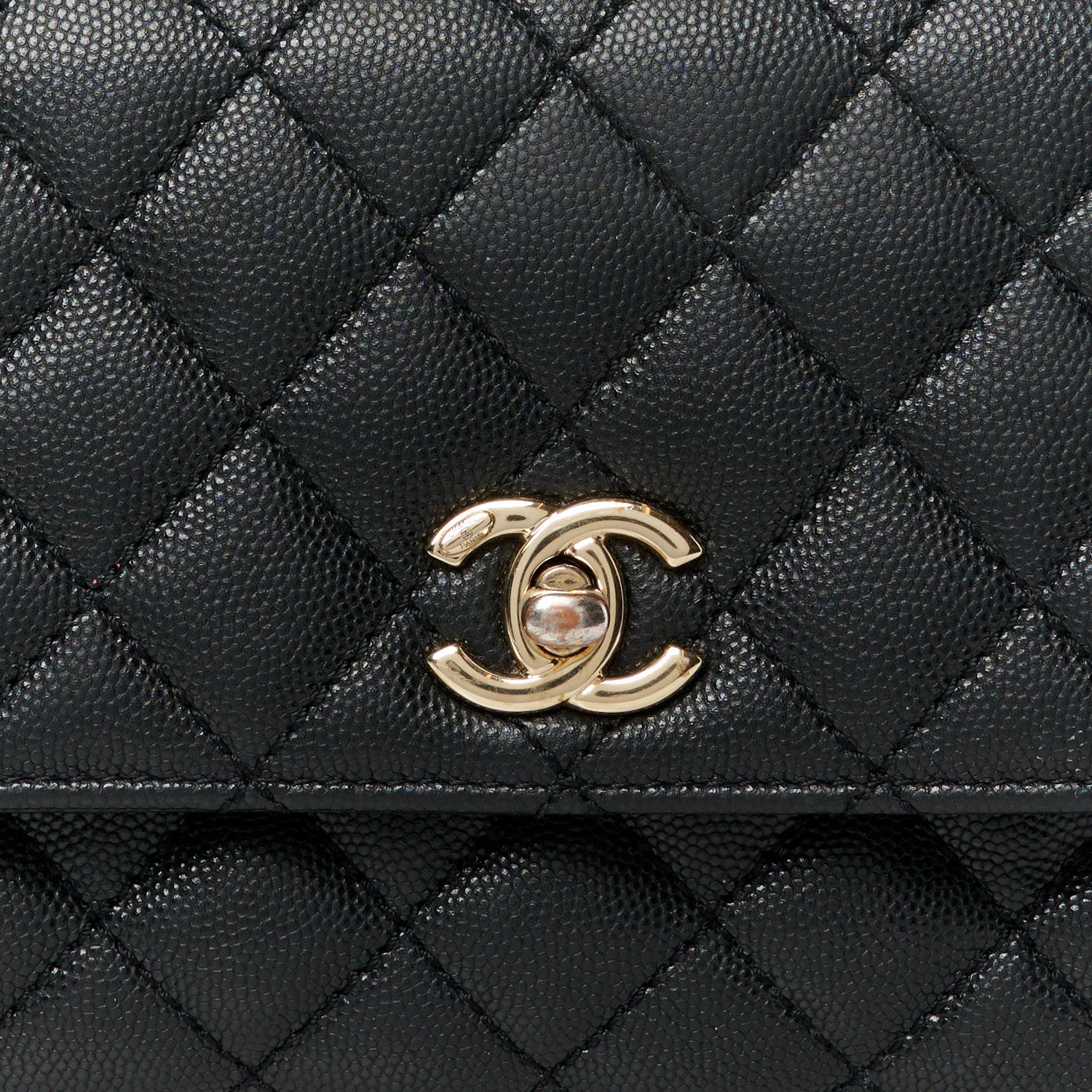 Chanel Caviar Quilted Mini Coco Handle Flap Black 9 of 11
