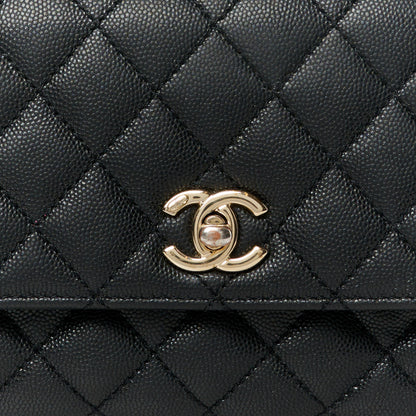 Chanel Caviar Quilted Mini Coco Handle Flap Black 9 of 11