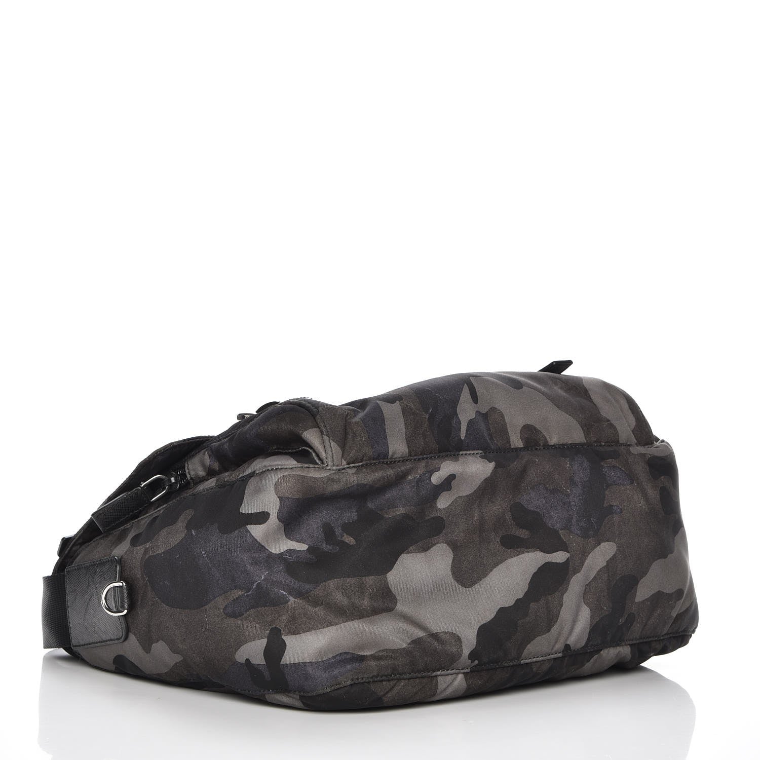Prada Tessuto Nylon Camouflage Messenger Bag Fumo 4 of 9