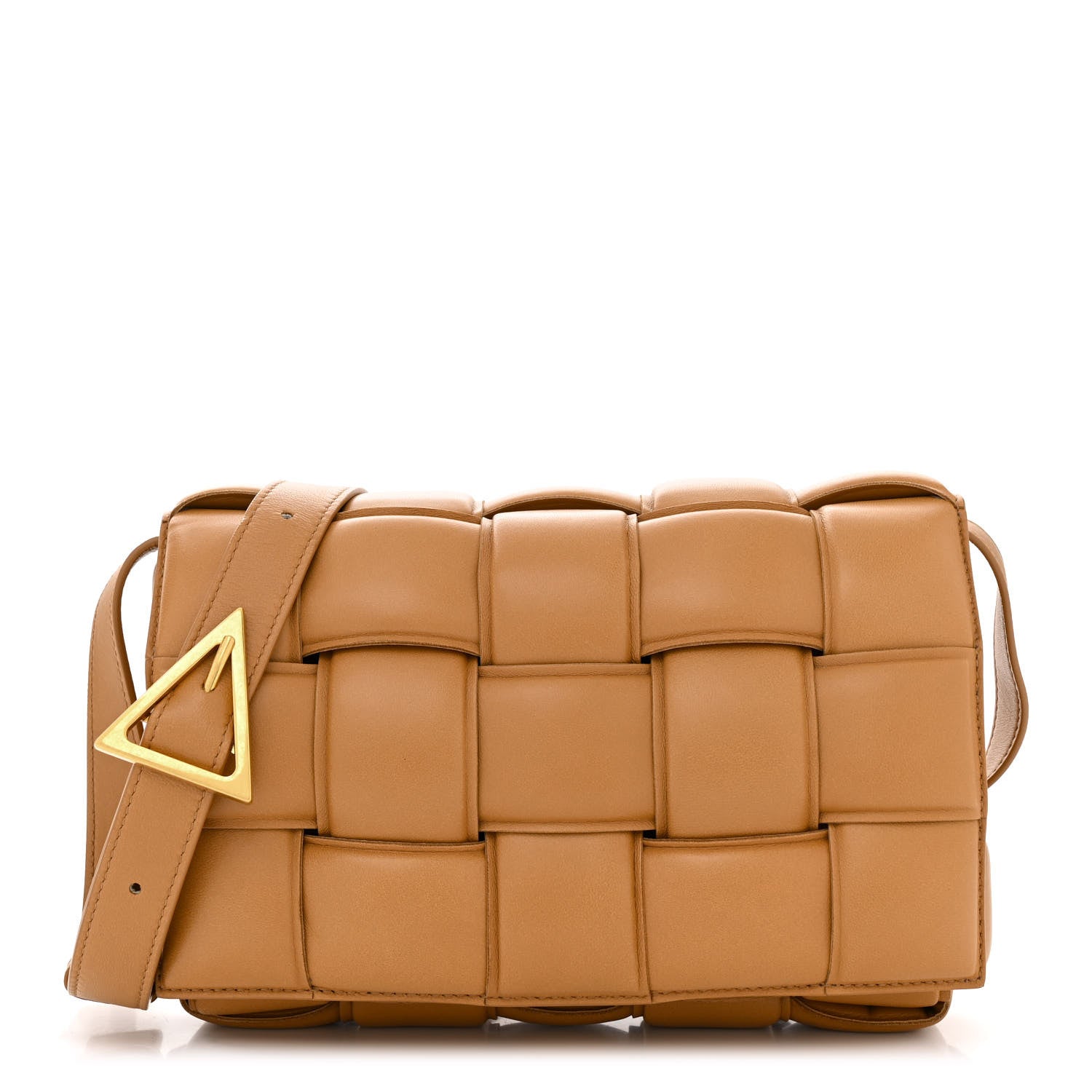 Bottega Veneta Nappa Maxi Intreccio Padded Cassette Crossbody Bag Caramel 1 of 10