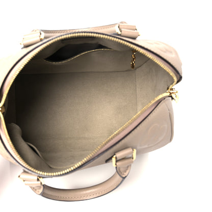 Louis Vuitton Empreinte Monogram Giant Speedy Bandouliere 25 Tourterelle 5 of 10