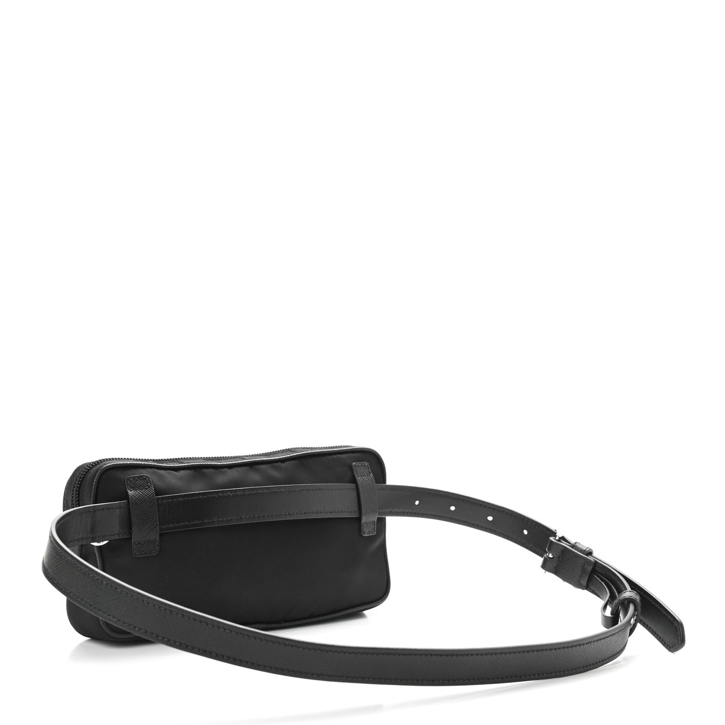 Tessuto Nylon Saffiano Belt Bag Black