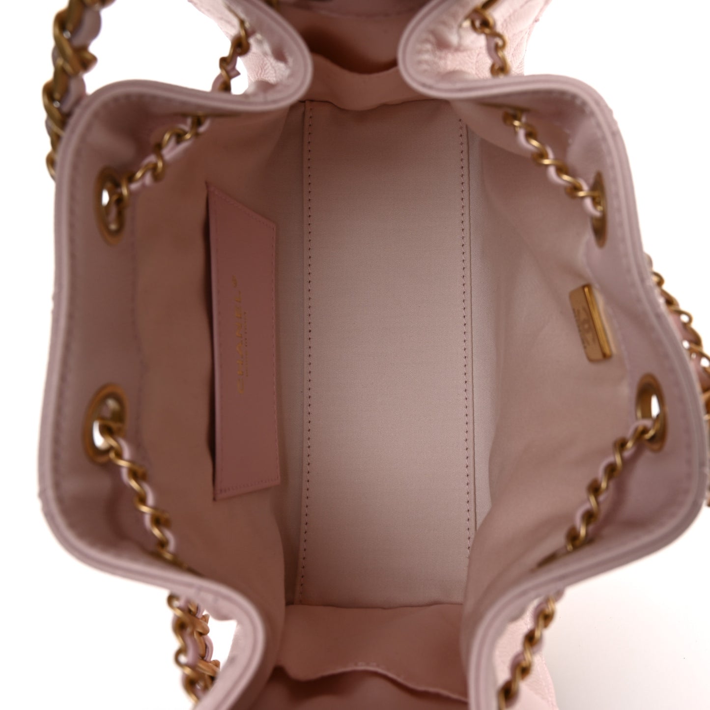 Caviar Quilted Mini Chanel 25 Handbag Light Pink