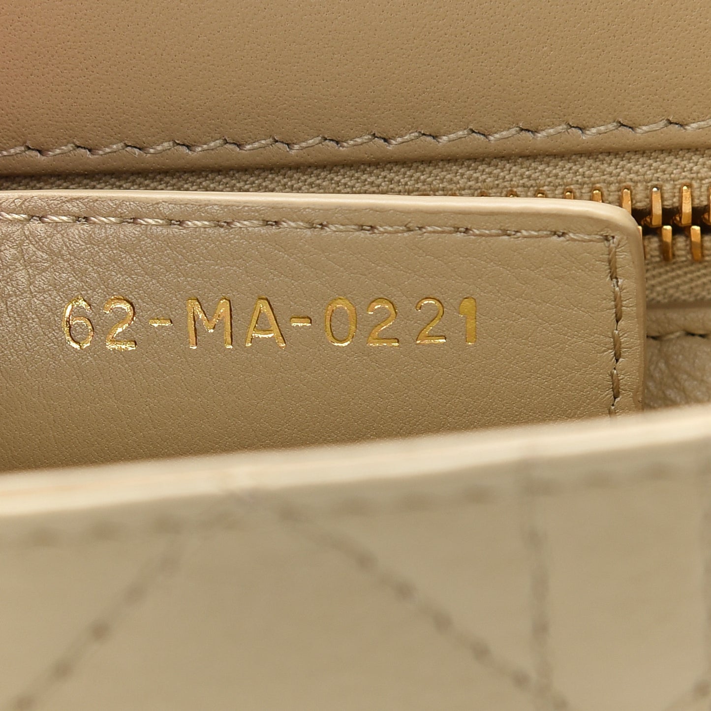 Lambskin Cannage Small Caro Bag Beige