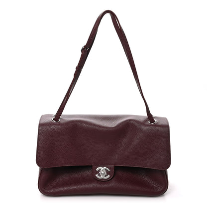 Chanel Grained Calfskin Small Souplissimo Maxi Flap Burgundy 1 of 10